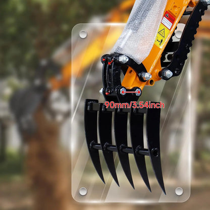 Mini Excavator Rake Attachment