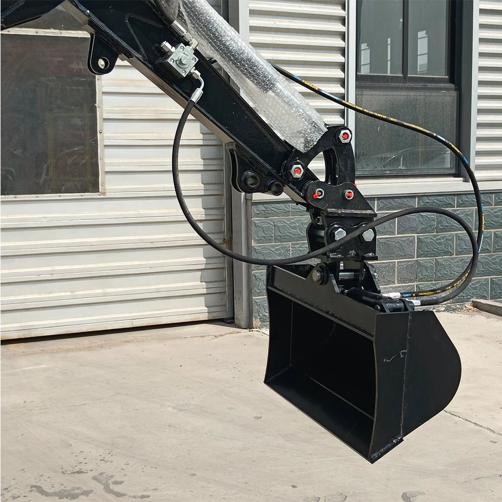 Tilting Bucket Mini Excavator Attachments For 1-1.5ton Excavators